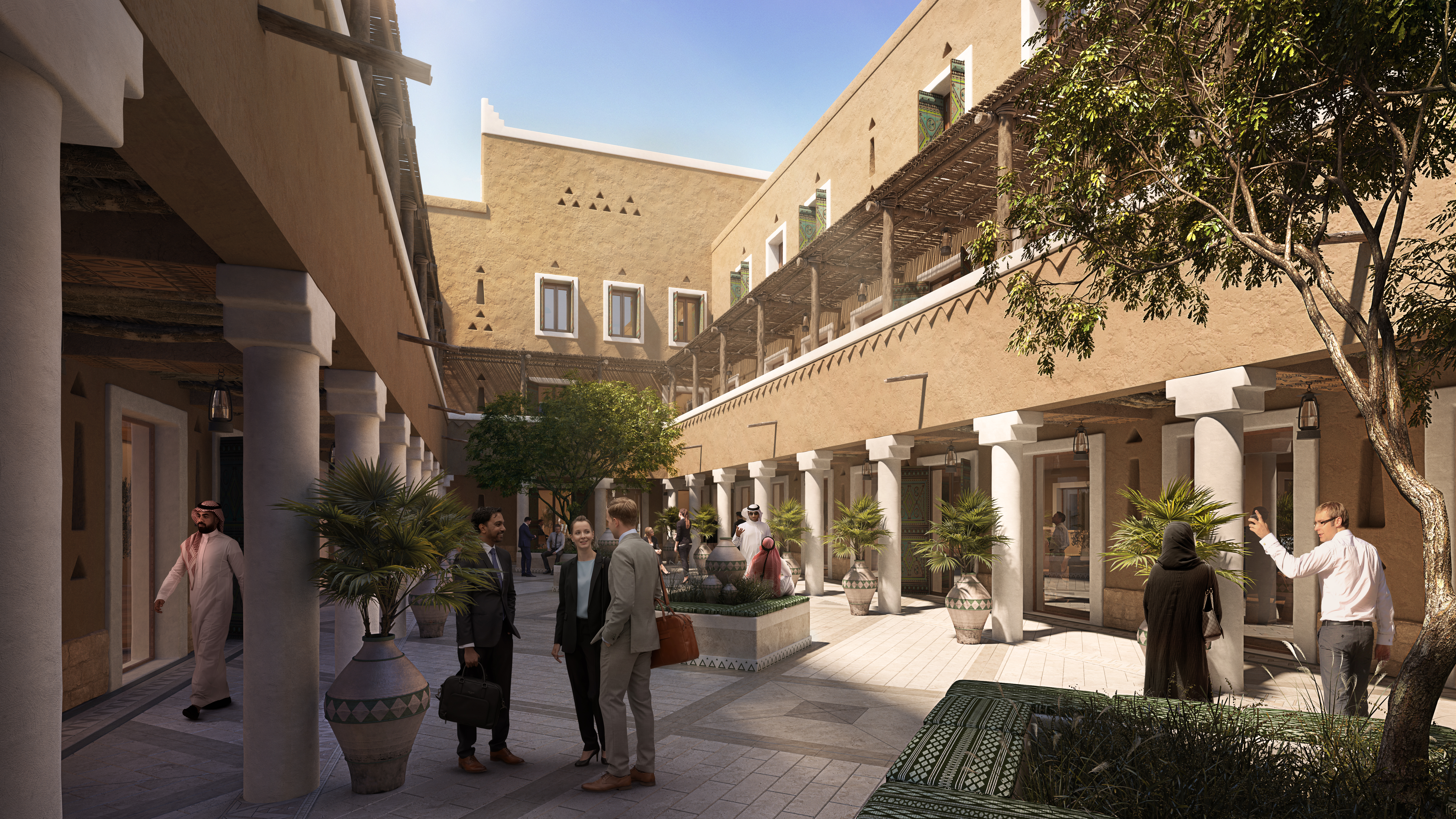 بدء أعمال البناء في المساحات المكتبية الفاخرة في "ميدان الدرعية"، مع تسارع تطوير مشروع "مدينة الأرض"