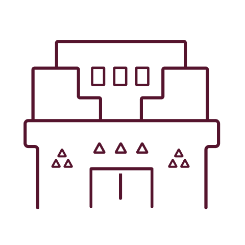 Icon representing immersion in Najdi heritage and cultural experiences in Diriyah
